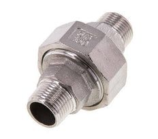 Racor recto de unión R3/8'' Acero inoxidable Junta plana PTFE 16bar (224.8psi)