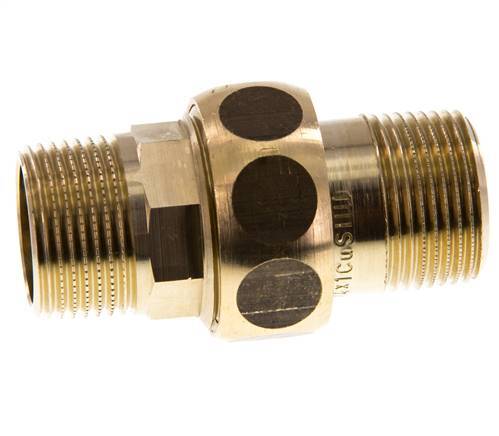 Racor recto de unión R3/4'' Latón Junta plana Centellen 16bar (224.8psi)