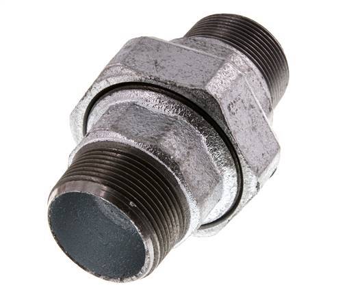 Racor recto de unión R1 1/2'' Junta plana de hierro fundido 25bar (351.25psi)