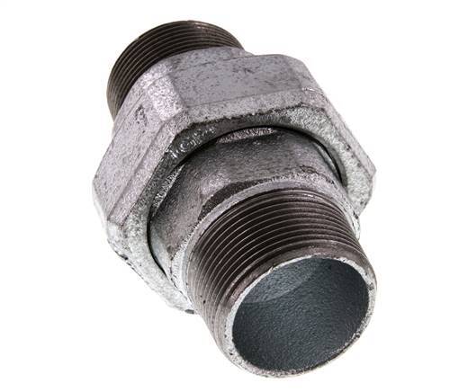 Racor recto de unión R1 1/2'' Junta plana de hierro fundido 25bar (351.25psi)