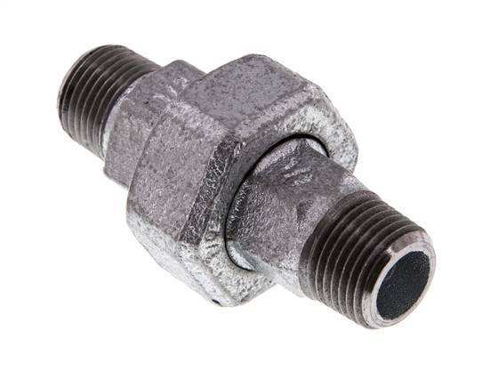 Racor recto de unión R1/2'' Junta plana de hierro fundido 25bar (351.25psi)