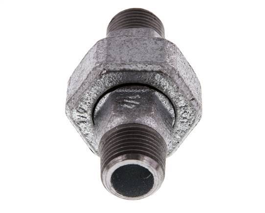Racor recto de unión R1/2'' Junta plana de hierro fundido 25bar (351.25psi)