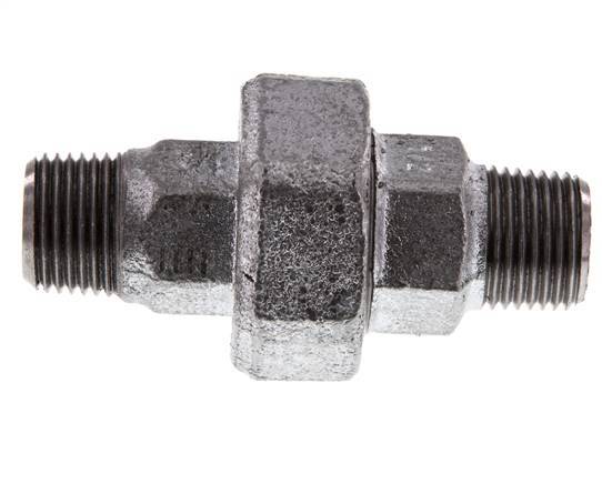 Racor recto de unión R1/2'' Junta plana de hierro fundido 25bar (351.25psi)