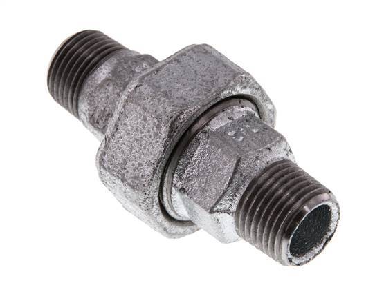 Racor recto de unión R1/2'' Junta plana de hierro fundido 25bar (351.25psi)