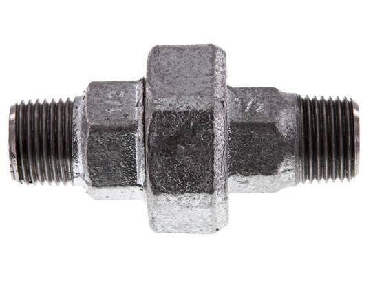 Racor recto de unión R1/2'' Junta plana de hierro fundido 25bar (351.25psi)