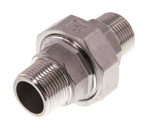Racor recto de unión R3/4'' Acero inoxidable Junta plana PTFE 16bar (224.8psi)