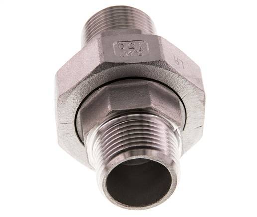 Racor recto de unión R3/4'' Acero inoxidable Junta plana PTFE 16bar (224.8psi)