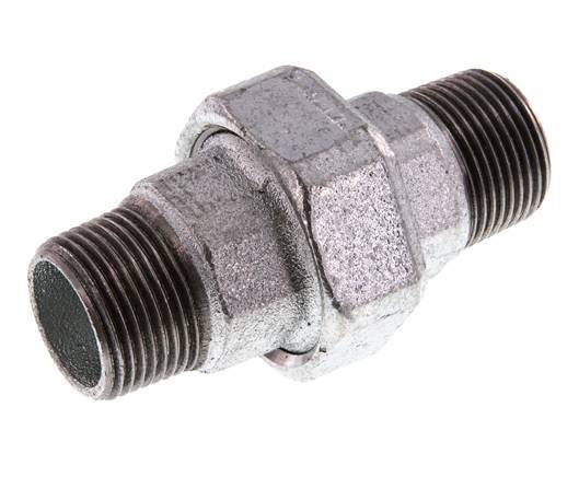 Racor recto de unión R1'' Junta plana de hierro fundido 25bar (351.25psi)