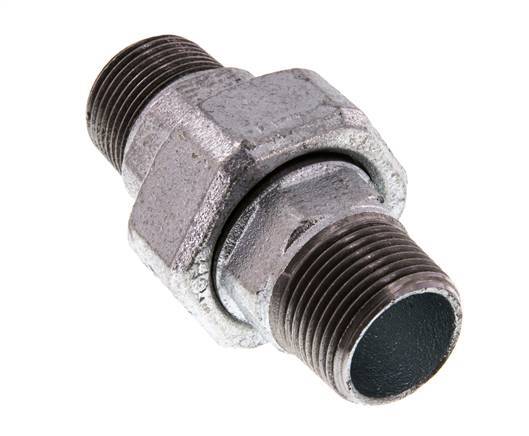 Racor recto de unión R1'' Junta plana de hierro fundido 25bar (351.25psi)