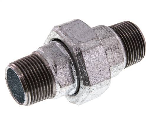 Racor recto de unión R1'' Junta plana de hierro fundido 25bar (351.25psi)