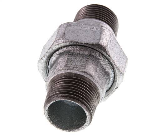 Racor recto de unión R1'' Junta plana de hierro fundido 25bar (351.25psi)