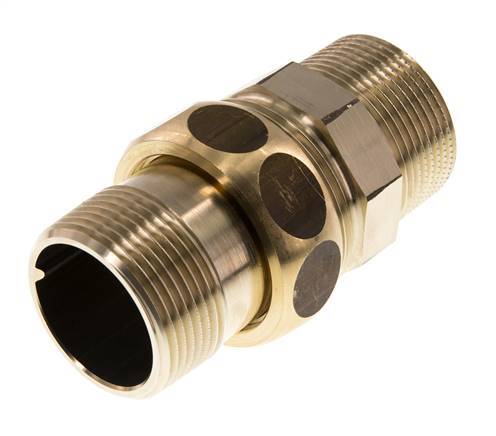 Racor recto de unión R1 1/4'' latón junta plana Centellen 16bar (224.8psi)