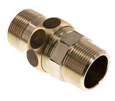 Racor recto de unión R1 1/4'' latón junta plana Centellen 16bar (224.8psi)