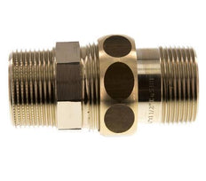 Racor recto de unión R1 1/4'' latón junta plana Centellen 16bar (224.8psi)