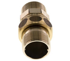 Racor recto de unión R1 1/4'' latón junta plana Centellen 16bar (224.8psi)