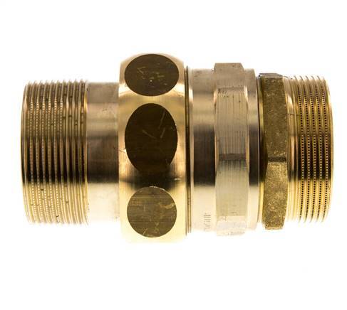 Unión Conector Recto R2'' Latón Junta Plana Centellen 16bar (224.8psi)