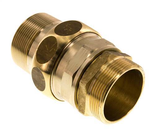 Unión Conector Recto R2'' Latón Junta Plana Centellen 16bar (224.8psi)