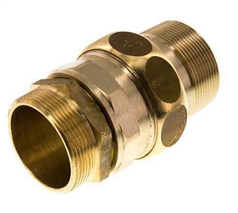 Unión Conector Recto R2'' Latón Junta Plana Centellen 16bar (224.8psi)