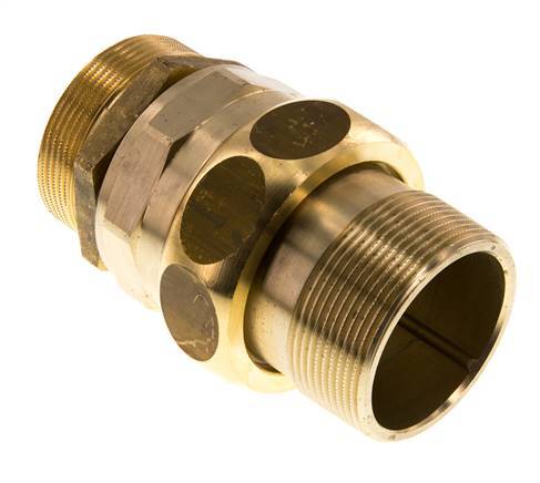 Unión Conector Recto R2'' Latón Junta Plana Centellen 16bar (224.8psi)
