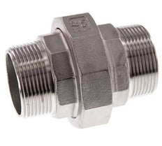 Racor recto de unión R1 1/2'' Acero inoxidable Junta plana PTFE 16bar (224.8psi)