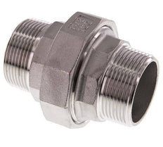 Racor recto de unión R1 1/2'' Acero inoxidable Junta plana PTFE 16bar (224.8psi)