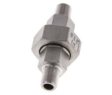 Racor recto de unión R1/8'' Acero inoxidable Junta plana PTFE 16bar (224.8psi)