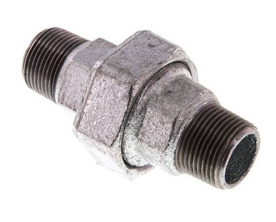 Racor recto de unión R3/4'' Junta plana de hierro fundido 25bar (351.25psi)