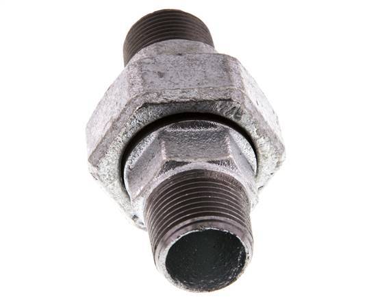 Racor recto de unión R3/4'' Junta plana de hierro fundido 25bar (351.25psi)
