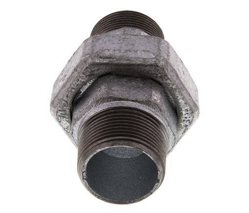 Racor recto de unión R1 1/4'' Junta plana de hierro fundido 25bar (351.25psi)
