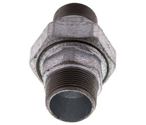 Racor recto de unión R1 1/4'' Junta plana de hierro fundido 25bar (351.25psi)