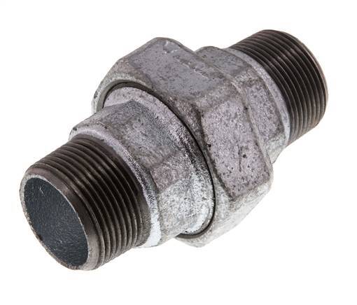 Racor recto de unión R1 1/4'' Junta plana de hierro fundido 25bar (351.25psi)