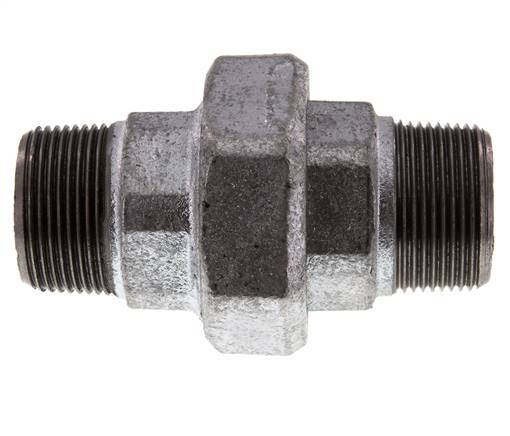 Racor recto de unión R1 1/4'' Junta plana de hierro fundido 25bar (351.25psi)