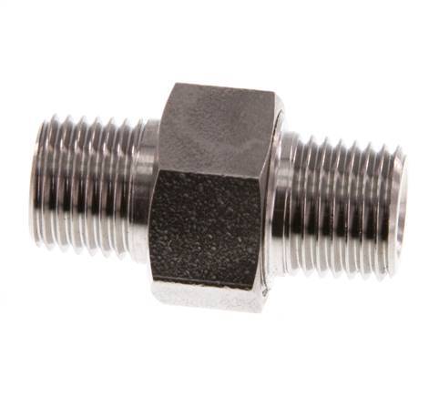 Espiga doble R1/4'' Separable Junta cónica de acero inoxidable 40bar (562.0psi)