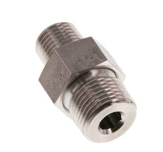 Espiga doble R1/4'' x R3/8'' Separable Junta cónica de acero inoxidable 40bar (562.0psi)