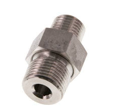 Espiga doble R1/4'' x R3/8'' Separable Junta cónica de acero inoxidable 40bar (562.0psi)