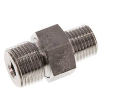 Espiga doble R1/4'' x R3/8'' Separable Junta cónica de acero inoxidable 40bar (562.0psi)