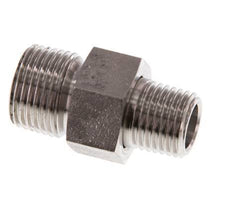 Espiga doble R1/4'' x R3/8'' Separable Junta cónica de acero inoxidable 40bar (562.0psi)