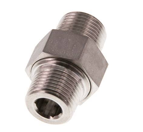 Espiga doble R3/8'' Separable Sello cónico de acero inoxidable 40bar (562.0psi)