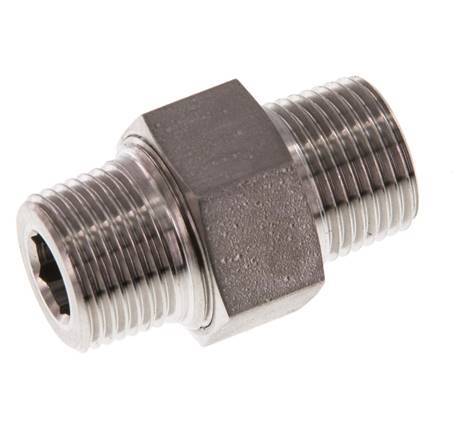 Espiga doble R3/8'' Separable Sello cónico de acero inoxidable 40bar (562.0psi)