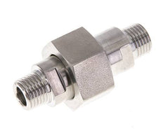 Espiga doble R1/4'' Separable Acero inoxidable Junta plana PTFE 40bar (562.0psi)