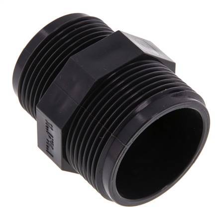 Reducing Double Nipple G1 1/4'' x G1 1/2'' PVC-U 16bar (224.8psi) EN 1452-3 [2 Pieces]