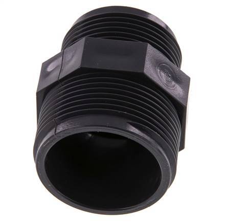 Reducing Double Nipple G1 1/4'' x G1 1/2'' PVC-U 16bar (224.8psi) EN 1452-3 [2 Pieces]