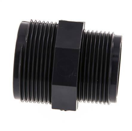 Reducing Double Nipple G1 1/4'' x G1 1/2'' PVC-U 16bar (224.8psi) EN 1452-3 [2 Pieces]
