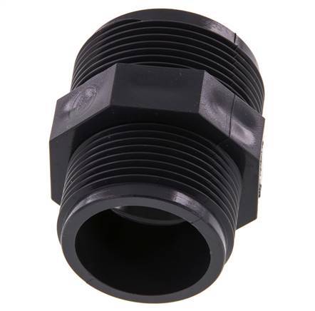 Reducing Double Nipple G1 1/4'' x G1 1/2'' PVC-U 16bar (224.8psi) EN 1452-3 [2 Pieces]