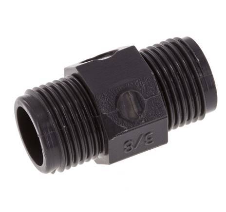 Reducing Double Nipple G3/8'' PVC-U 16bar (224.8psi) EN 1452-3 [5 Pieces]