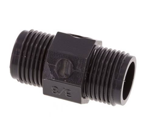 Reducing Double Nipple G3/8'' PVC-U 16bar (224.8psi) EN 1452-3 [5 Pieces]