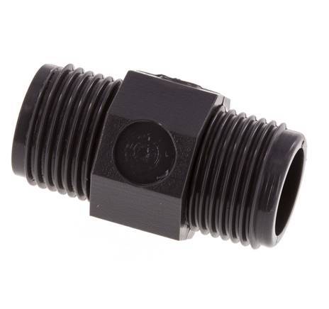 Reducing Double Nipple G3/8'' PVC-U 16bar (224.8psi) EN 1452-3 [5 Pieces]