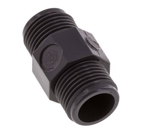 Reducing Double Nipple G3/8'' PVC-U 16bar (224.8psi) EN 1452-3 [5 Pieces]