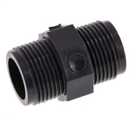 Reducing Double Nipple G3/4'' PVC-U 16bar (224.8psi) EN 1452-3 [5 Pieces]