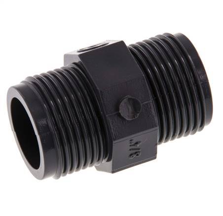 Reducing Double Nipple G3/4'' PVC-U 16bar (224.8psi) EN 1452-3 [5 Pieces]